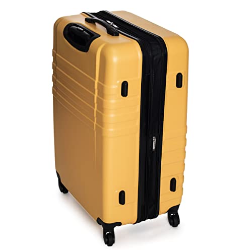 Ben Sherman Spinner Travel Upright Luggage Hereford, Mustard, 8-Wheel 28 #TOP5