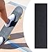 kowaku Long Skateboard Grip Tape Anti Slip Practical Black Longboard Supply for Skate Board Decks Self Sticky 31.89x8.27 Sand Paper, Rectangular