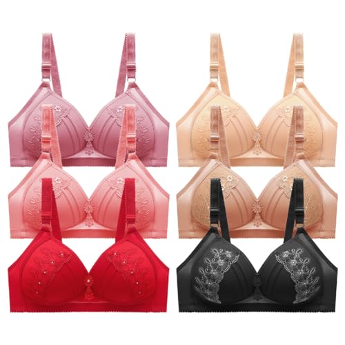 Soutien-gorge push-up en dentelle lot de 6 pour femme sans armature