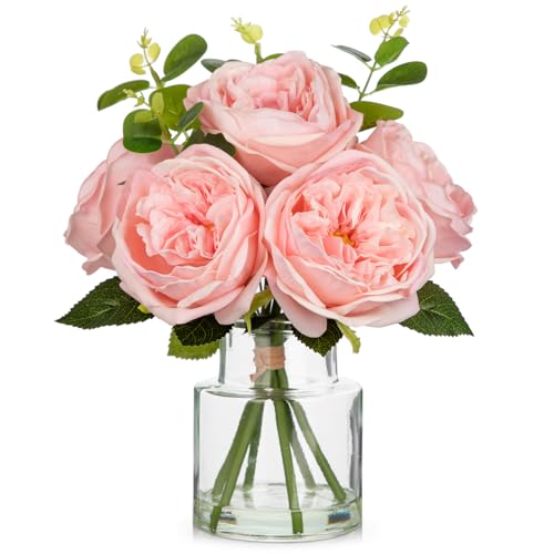 Hollyone Real Touch Peonies Artificial Flowers...