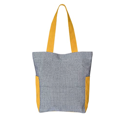 Tosa Cotton Tote Bag: Kochi's Hand-Woven Tosa-men Carryall [2026] — 芥子 finish