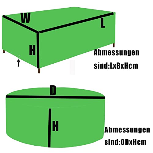Housse de jardin imperméable 420D indéchirable pour table et chaises - 3