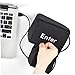 Odoukey Super Taille Big Enter Key, Super Taille USB Big Enter Clé Tillard Stress Soulier Soulagement Outils d'évent Office Desktop Nap oreillers Creative Clavier Poupée Toy (Noir)