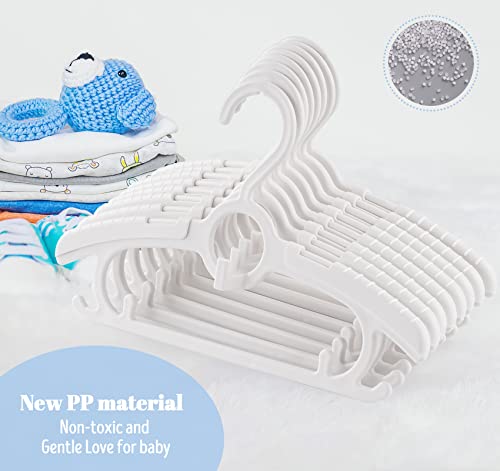 Houísm 36Pack Baby Hangers, 11"-15" Adjustable Children Clothes Hangers For Nursery Kids Toddler, Non-Slip And Extendable Space-Saving Kids Closet Hangers For Newborn To Teenagers #TOP6