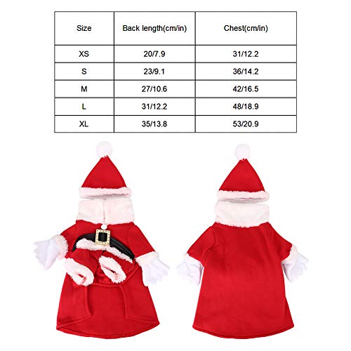 Ropa Navideña para Mascotas el Regalo Ideal de Navidad para Perros y Gatos con Gorro 4