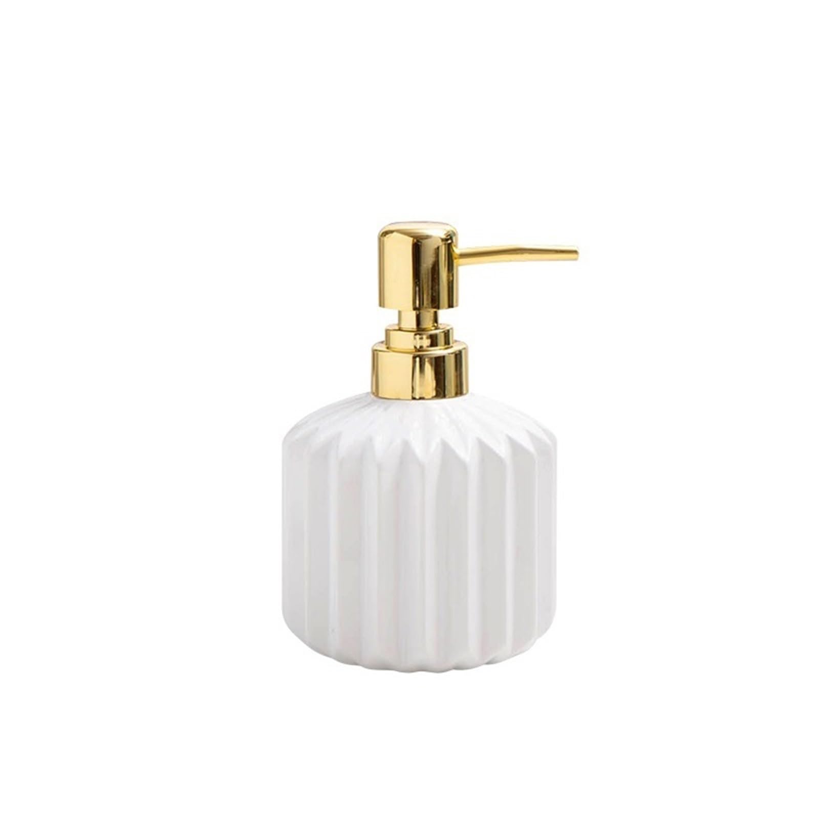 ZTHYSHOZ Soap Dispenser 350ml Ceramic Soap Dispenser Liquid Pump Bottle For Lotions, Soaps, Shampoo(White)