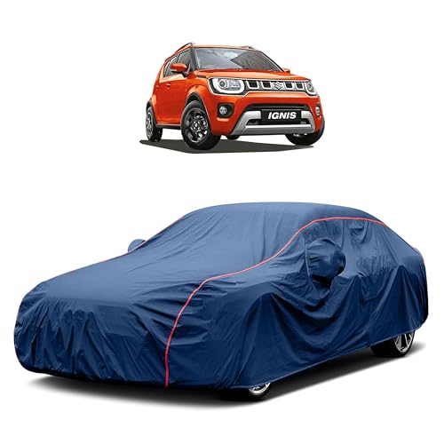 Image of Heavy-Duty Car Cover for Compatible with Maruti Ignis (2017 to 2025 All Models) Deluxe Car Protection Cover ? Waterproof & UV-Resistant All-Season Exterior Protection