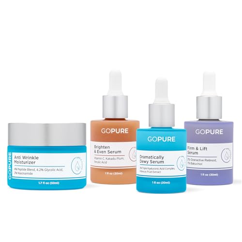goPure - Skincare Essentials Set - Anti Wrinkle Cream, Vitamin C,...
