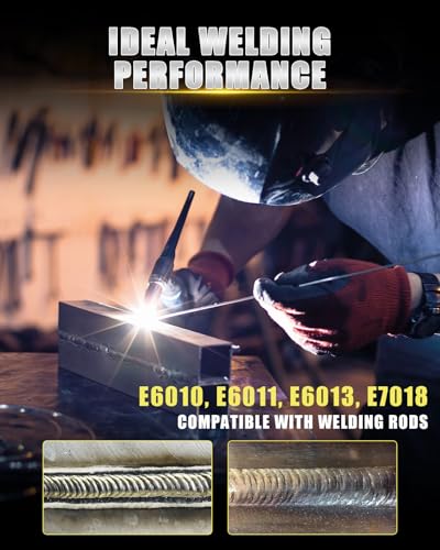 Image of 200A Stick Welder 110v /220v, HIZONE Large LED Display ARC Portable Welding Machine, MMA Welder with Hot Start, Arc force, Anti-Stick and VRD, fits 3 /16 Inch Welding Rods