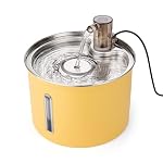 Stainless Steel Cat Water Fountain 3L – Ultra Quiet Pump, Triple Filtration System, Automatic Pet Drinking Fountain for Cats & Small Dogs, Dishwasher-Safe with USB-C Power