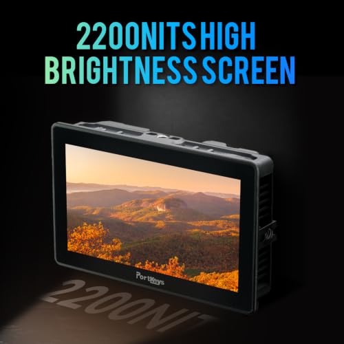 Image of Portkeys BM7 II DS 7 inch 2200nit Camera Field Monitor Control for RED Komodo V-Raptor /X, ARR1 Mini, FX3 /6 /9 /30 /ZV-E10 /A7MIV /A7RV /ILX-LR1 /A1 /A9II /A7SIII /A7CII /FS5 /FS7, BGH1 /G9 /GH6, R5 /6 /7 /8, Z8 /9, etc