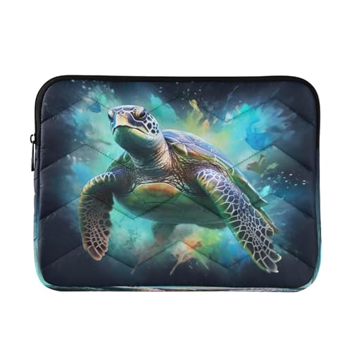 Funda para Laptop de 13-14 Pulgadas Estilo Tortuga Marina miniatura 1