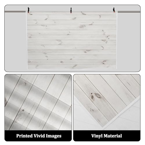 Fondo Fotográfico Blanco 6x4ft Madera Rustic miniatura 2