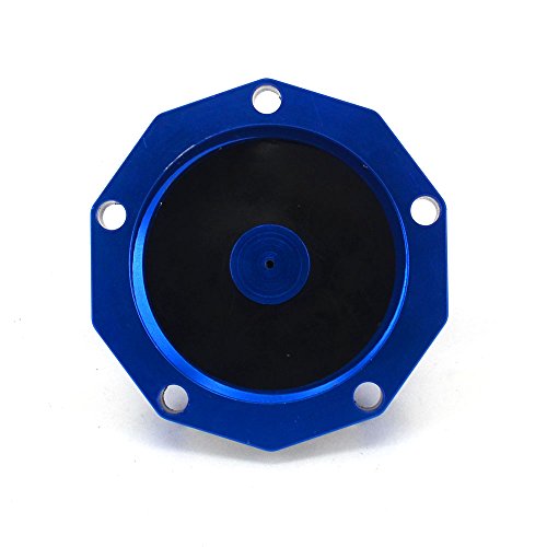 Image of JFG RACING Dirt Bike Billet Gas Fuel Tank Cap with Vent Hose for YZ85 YZ125 YZ250 04-23 /YZ250F YZ450F 04-13 /YZ125X 17-23 /YZ250X 16-23 /WR250F 03-09 11-13 /WR450F 03-09 11-15 /RMZ250 /RMZ450-Blue