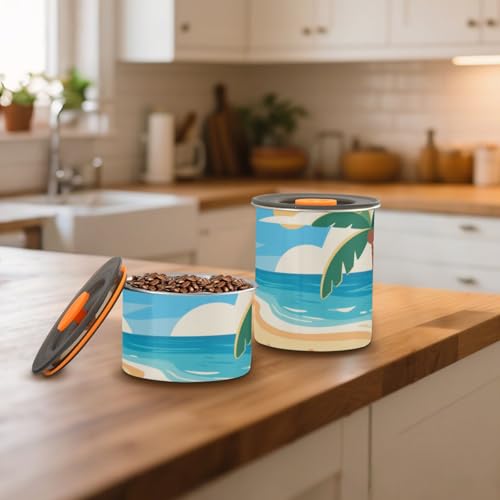 Contenedor para café de acero inoxidable con sello al vacío miniatura 7