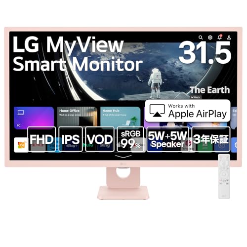 LG スマートモニター 32SR50F-W 31.5インチ 32