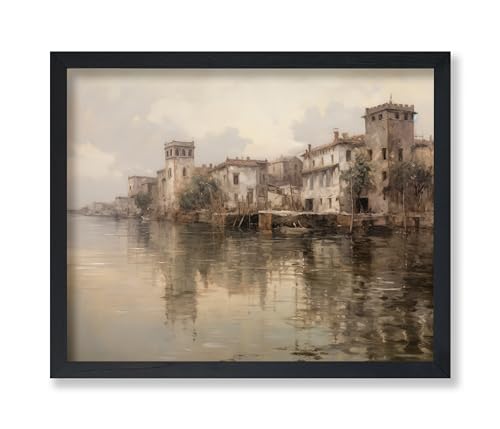 Vintage Canal Poster - Retro Venice Print