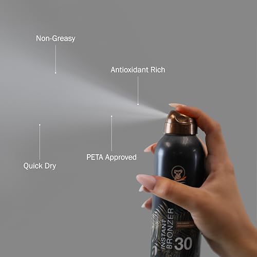 image for Australian Gold Continuous Spray Sunscreen with Instant Bronzer SPF 30