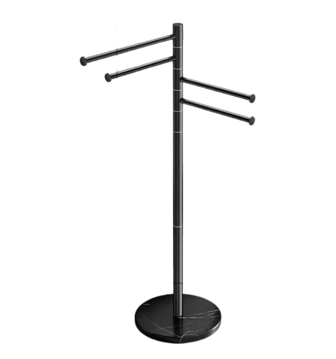Dkrahrjj Black Free-Standing Towel Rack, Floor Towel Stand Towel Holder For Bathroom/Black/30 * 105Cm