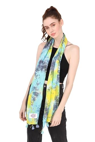 Palatt Girls' Printed Scarf Stole Fancy Scarf Free Size Multicolor 7 Combo35 #TOP4