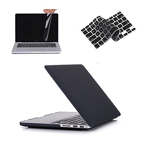 Coque MacBook Pro 13 Retina A1502 contre les rayures plastique noir rigide
