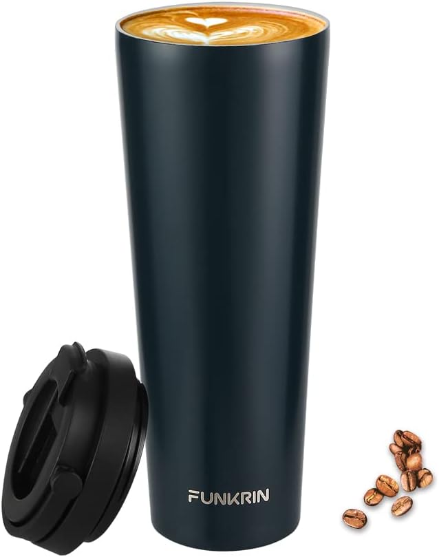 Funkrin Insulated Coffee Mug with Ceramic Coating, 22oz Vacuum