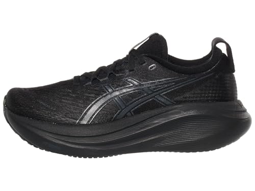 ASICS Women's Gel-Nimbus 27 Running Shoes, 8, Black/Graphite Grey