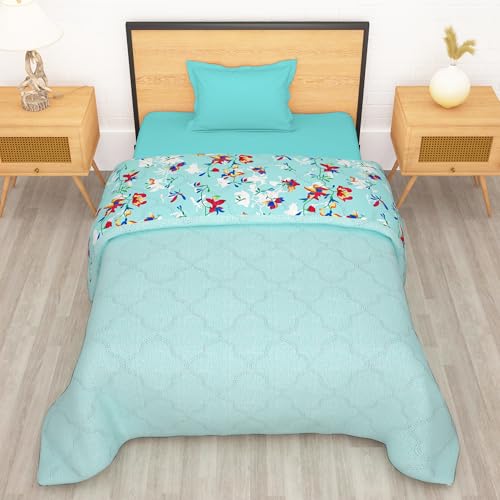Image of Single Bed Comforter 180 GSM 150x225 CM, Aqua Green