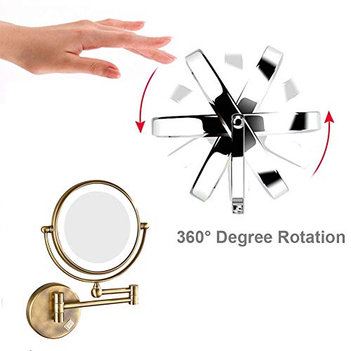 Miroir extensible à deux côtés pour un rasage et maquillage net - 3