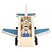 Zerodis Modèle en Bois Avion Bois Avions Bricolage Tout-Petits Avion en Bois Avion Passager Jet Jeu de Jeu Éducatif Avion Jouet pour Enfants(Avion)