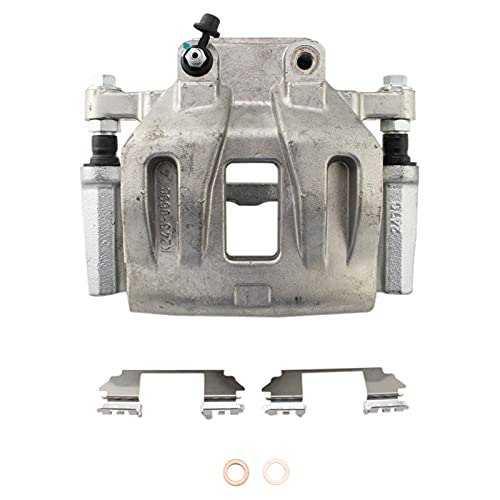 Image of TRQ Front and Rear Brake Caliper Set Zinc Coated Brackets Compatible with 2006-2011 Dodge Charger 2007-2008 Dodge Magnum 2010 Chrysler 300
