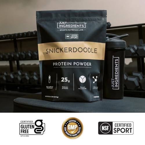 Image of JUST INGREDIENTS Snickerdoodle Protein Powder NSF- Caffeine Free - 25 Servings, 39.3 oz