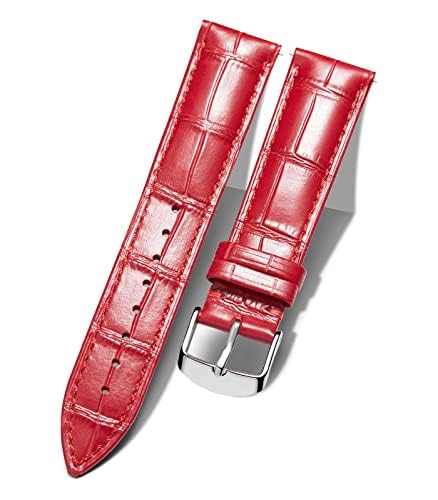 Image of BINLUN Leather Watch Band Genuine Calfskin Replacement Watch Strap Quick Release Crocodile Pattern 10 Colors 13 Sizes for Men Women(10mm,12mm,14mm,16mm,17mm,18mm,19mm,20mm,21mm,22mm,23mm,24mm)