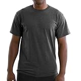 Russell Athletic Men's Basic T-Shirt, Black Heather, Large