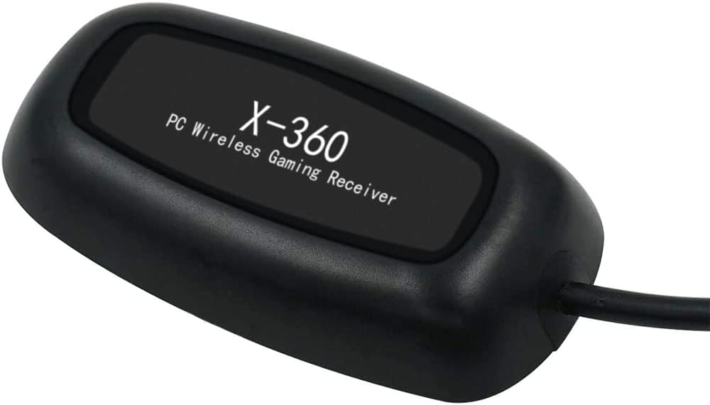 Wireless Gaming Receiver for Microsoft Xbox 360 Controller for PC Windows XP/7/8/8.1/10, USB 2.0, CD Included, Wireless Adapter for Xbox 360