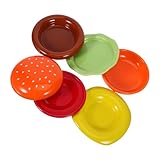 TOYANDONA 6 piezas Cuencos de para Salsas y Snacks Platos Redondos Antideslizantes para Condimentos Aptos para Microondas Fáciles de Limpiar para Soja Vinagre y Aperitivos