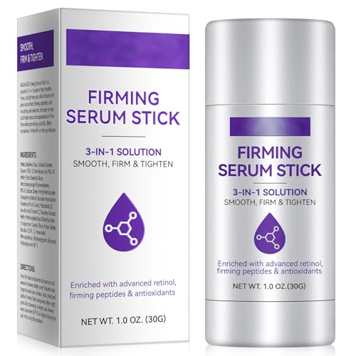 Retinol Firming Serum Stick, Collagene Peptidi Rassodante, Crema per la cura del viso anti-rughe, per ridurre le linee sottili, leviga, tonifica e tonifica viso, collo e mascella