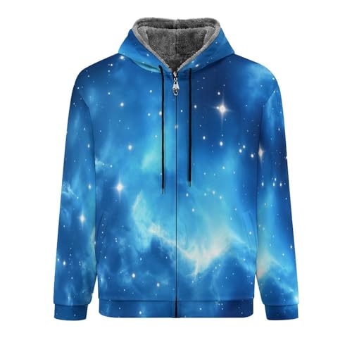 Veste doublée en polaire zippée homme contre le froid sweat épais