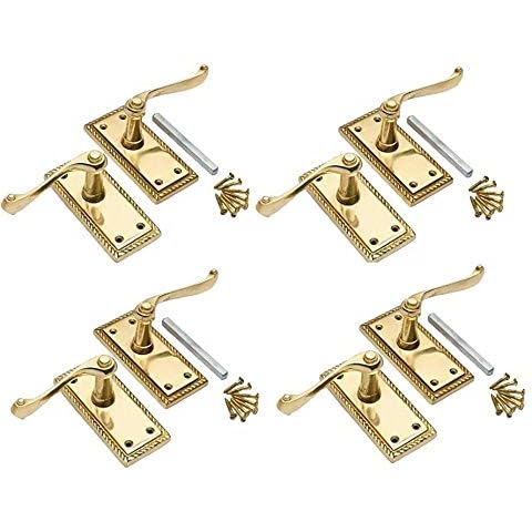 Golden Grace Georgian Lever Latch Door Handles Cover