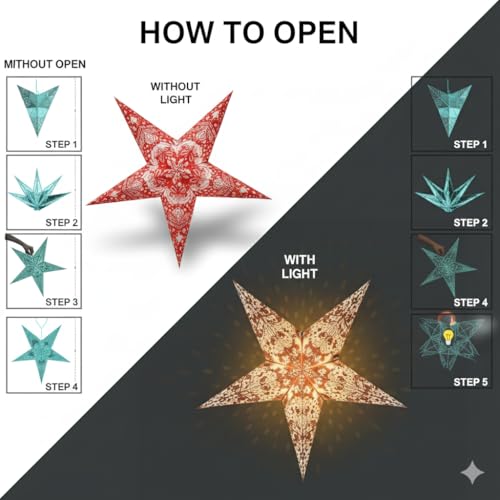 Image of Hanging Star Decor Christmas Decoration | Items for Home & Office | Festive Hangings, Foam Ornaments | PoPo Toys Any One