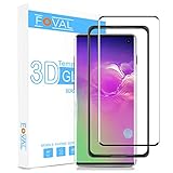 Galaxy S10 Screen Protector Glass, Compatible with Fingerprint Scanner, Foval Tempered Glass Screen Protector for Samsung S10 with Easy Installation Tray(NOT Work for Verizon S10 5G)