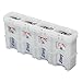 Storacell by Powerpax SlimLine 9V Battery Caddy, Glow-in-the-Dark Moonshine, Holds 4 Batteries