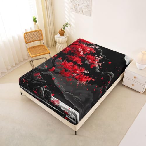 Sábanas bajeras de tamaño King con fundas de almohada de microfibra suave 8