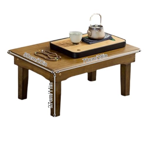 Mesa de centro de madera plegable 27cm apta para interior y exterior 4