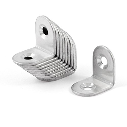 RERIVER?20pcs 20mmx20mm Corner Brace Joint Right Angle Bracket Fastener