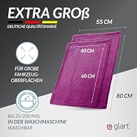 Glart 44TW68P Twist Auto Trockentuch Set, XXL 80x55 & 60x40 cm Mikrofaser – Ansicht 5
