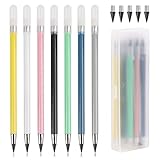 ✏️ Diseño de Moda: Diseño elegante y exquisito. Proporcione una experiencia de escritura cómoda sin preocuparse por las gotas de tinta. Se puede usar repetidamente, se puede borrar el borrador y se puede reemplazar la punta.