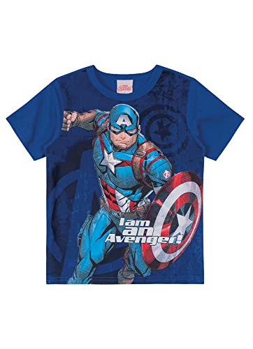 Camiseta,Meninos,Licenciados,The Avengers,Azul Arraial Do Cabo,8