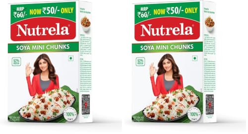 Image of Nutrela Soya Mini Chunks 200 grams (Pack of 2)