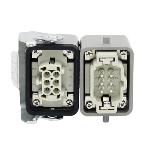 Fiche rectangulaire robuste 500V 16A avec boîtier He-06